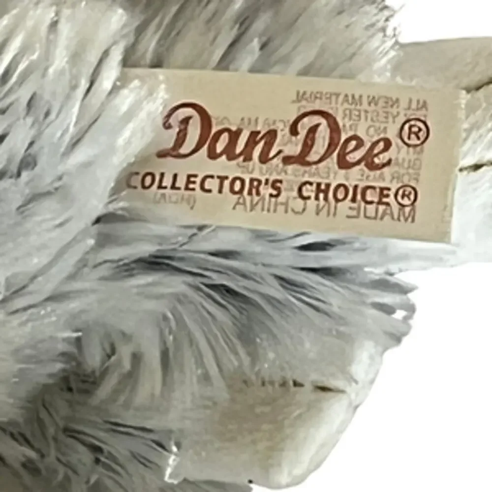 Dan Dee Grey Floppy Eared Bunny Keychain Plush Small